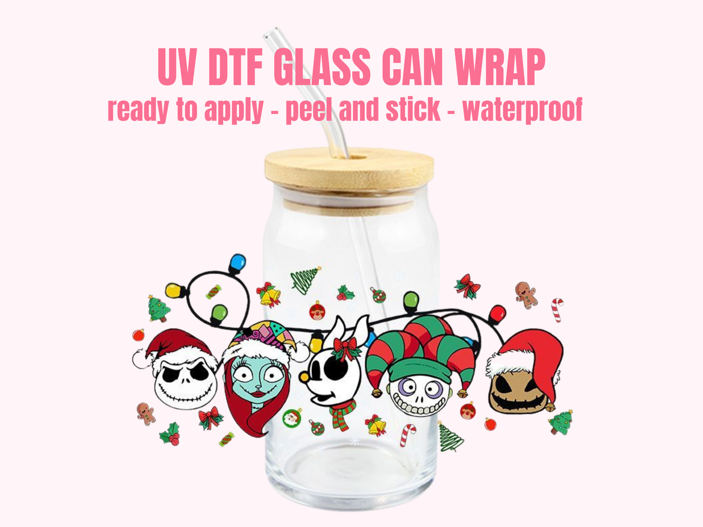 UV DTF Cup Wrap Christmas 139