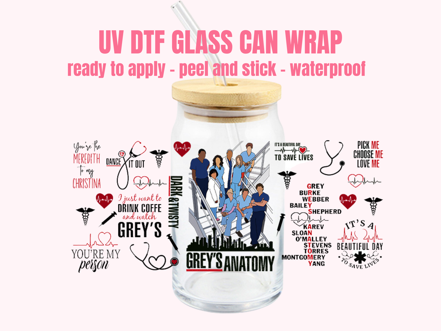 UV DTF Cup Wrap #144
