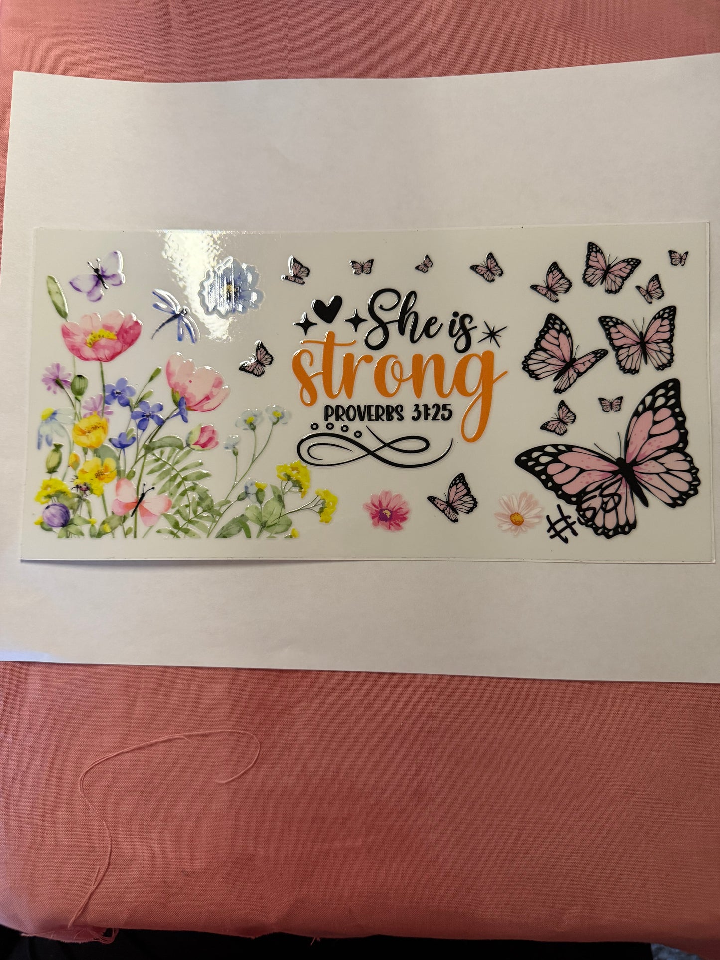 she is strong Christian cup wrap