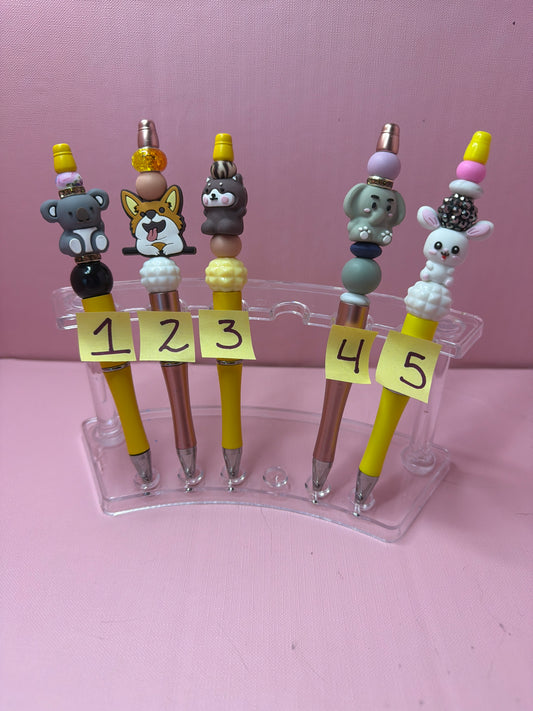 Fun animal beaded pens