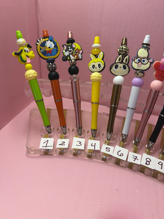 Character beaded pens