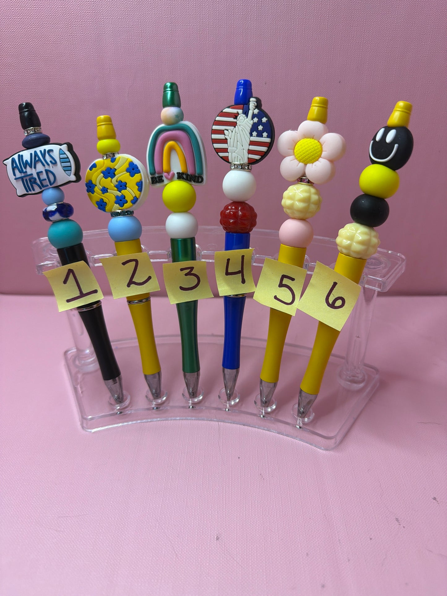 Beaded pens