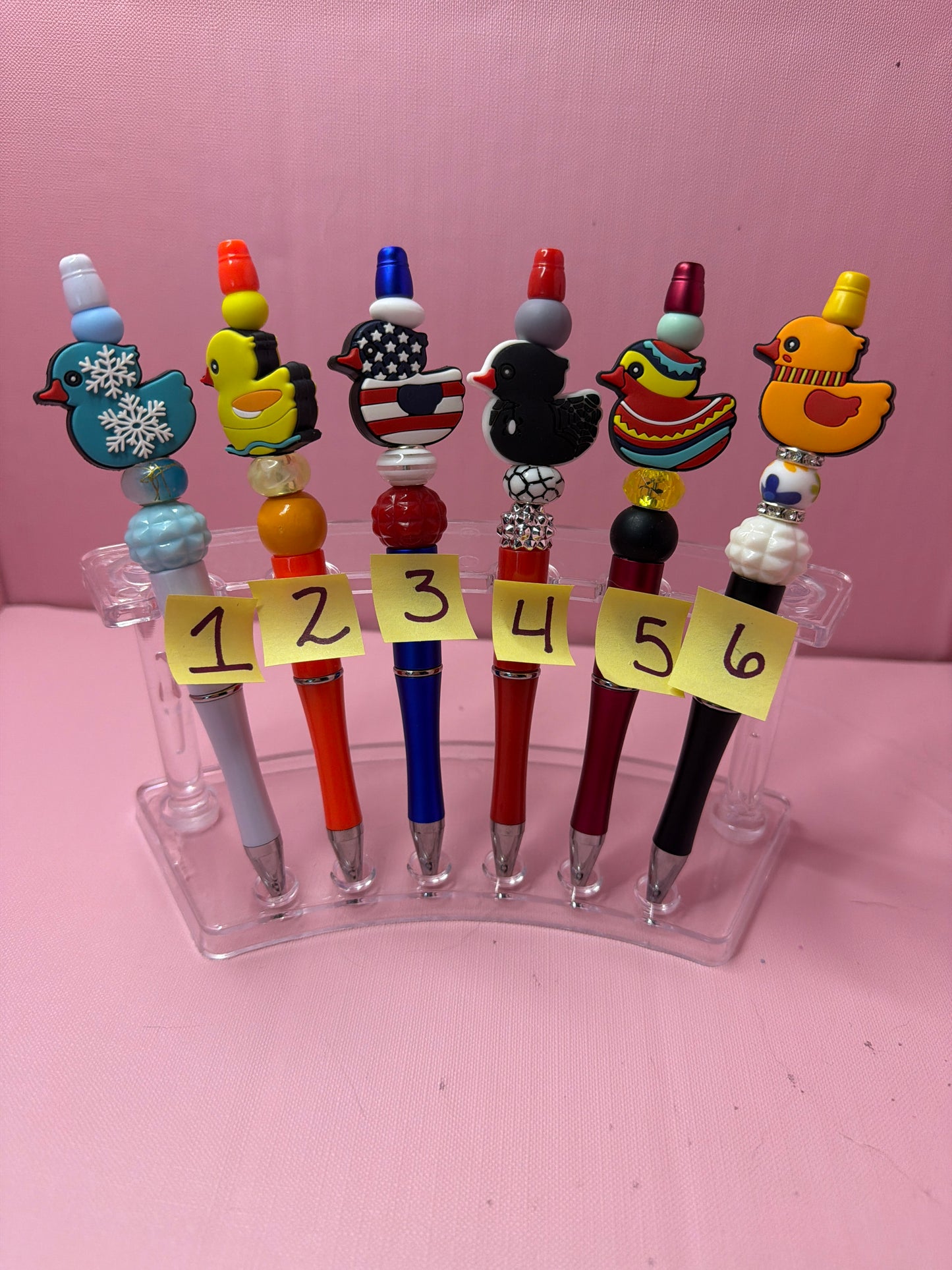Duck beaded pens