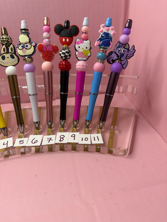 Character beaded pens