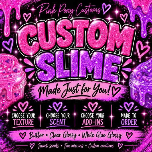 Custom Slime 8 oz pick a slime, color, and scent add to cart