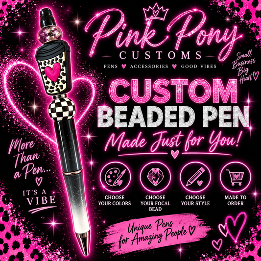 beaded pens custom