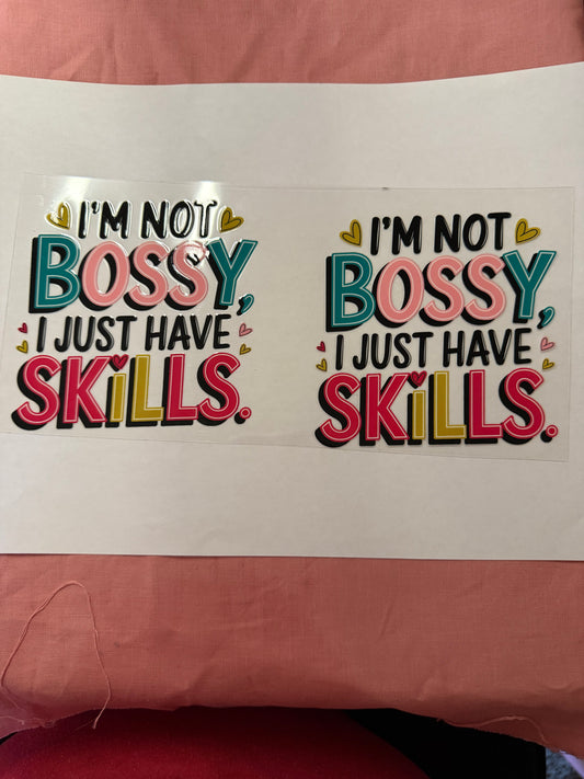 BOSSY CUP WRAP (DECAL)