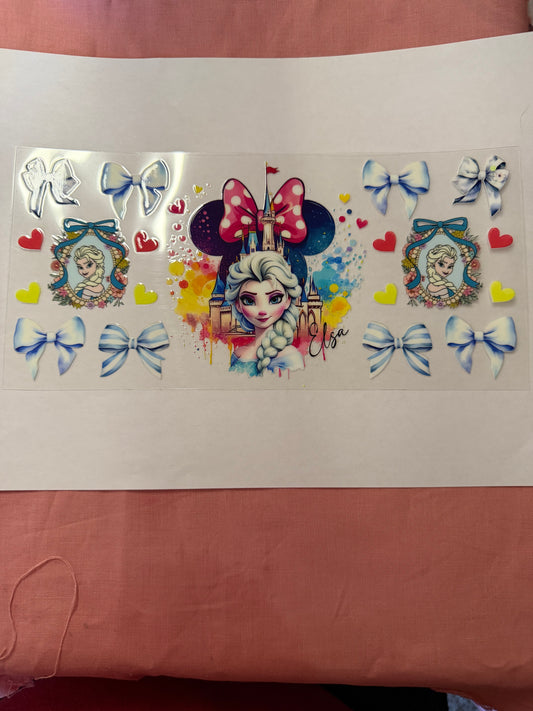 Disney princess ELSA cup wrap