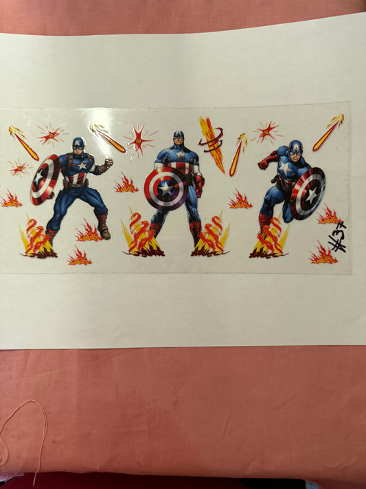 captain America marvel superhero cup wrap