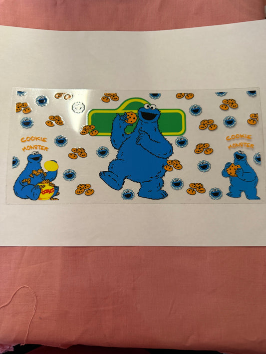 cookie monster cup wrap