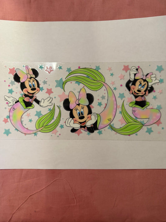 minnie mouse mermaid cup wrap