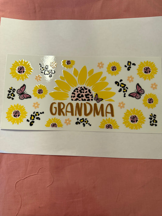 SUNFLOWER GRANDMA CUP WRAP