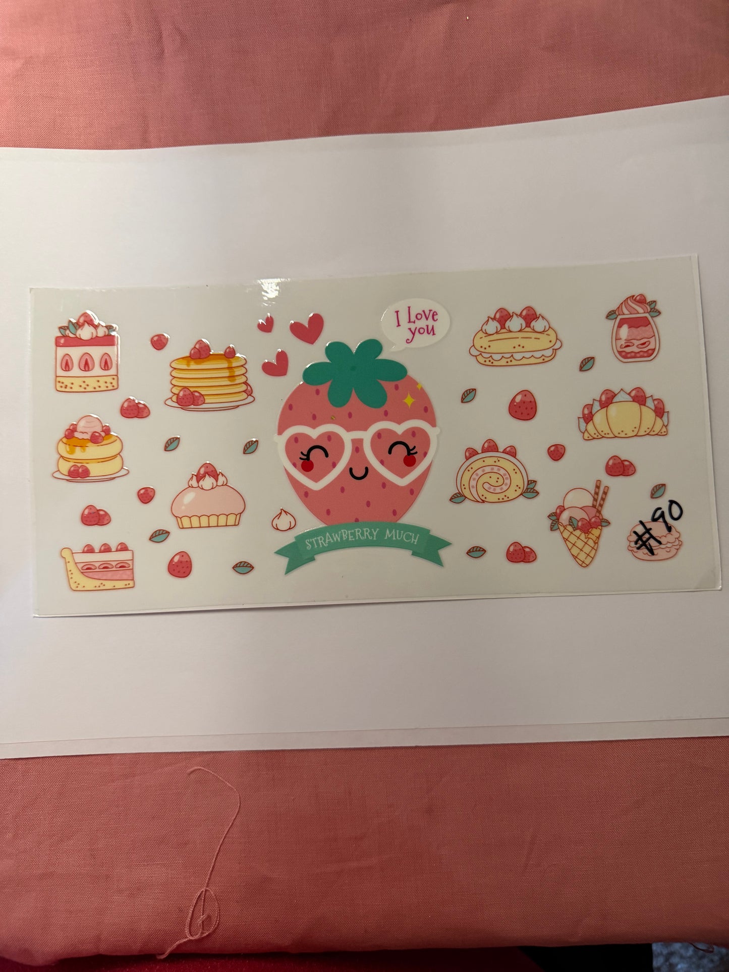 BOWS BUTTERFLIES HEARTS STRAWBERRY AND GNOMESCUP WRAPS