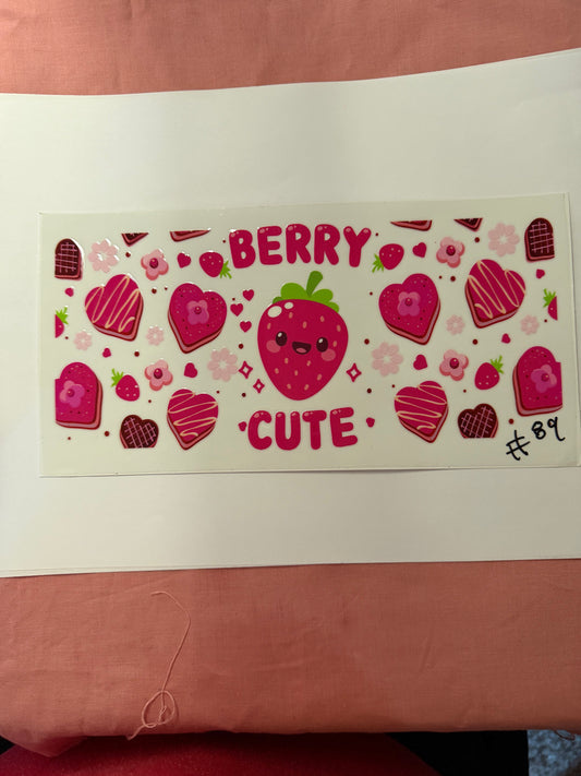 pink berry cute cup wrap
