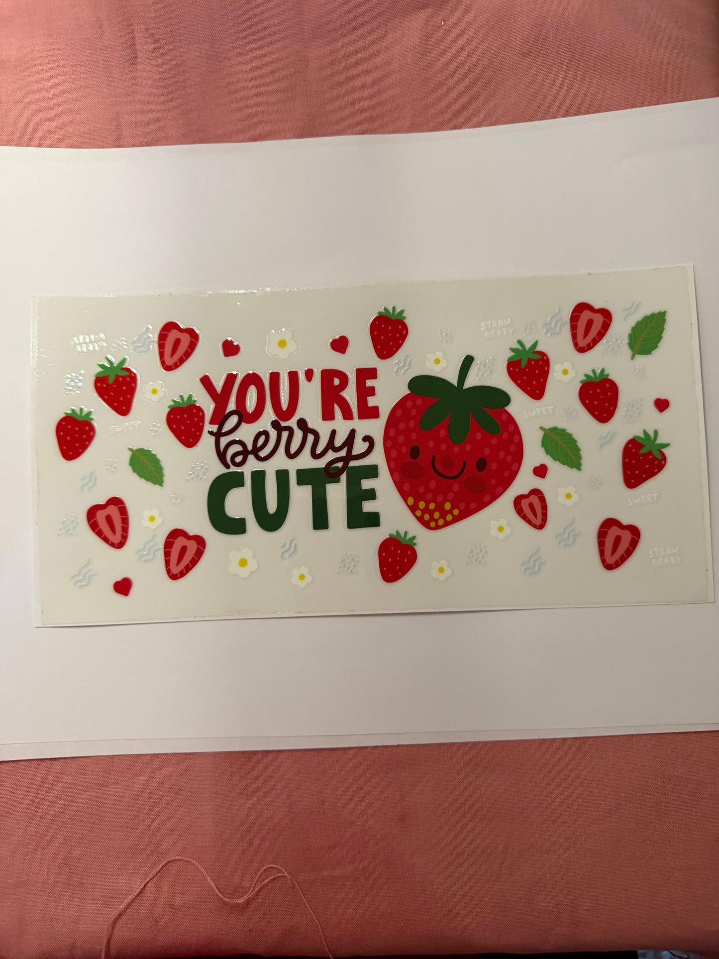 BOWS BUTTERFLIES HEARTS STRAWBERRY AND GNOMESCUP WRAPS