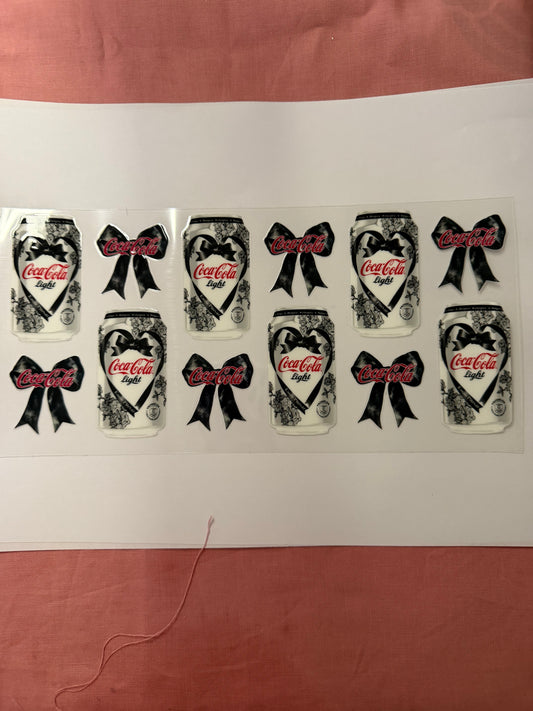 BLACK AND WHITE DIET COKE CUP WRAP