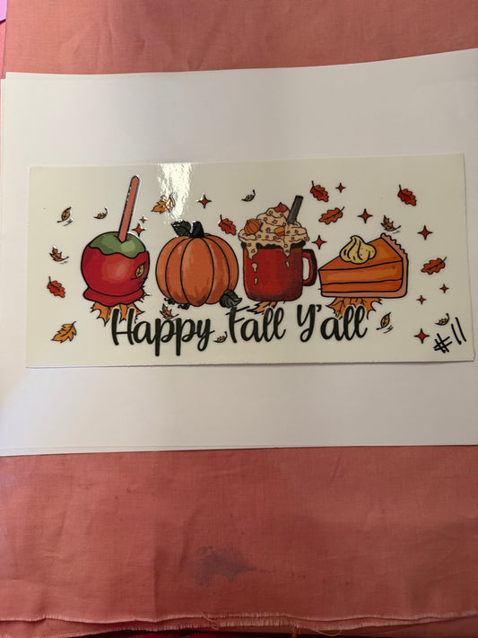 HAPPY FALL YALL CUP WRAP