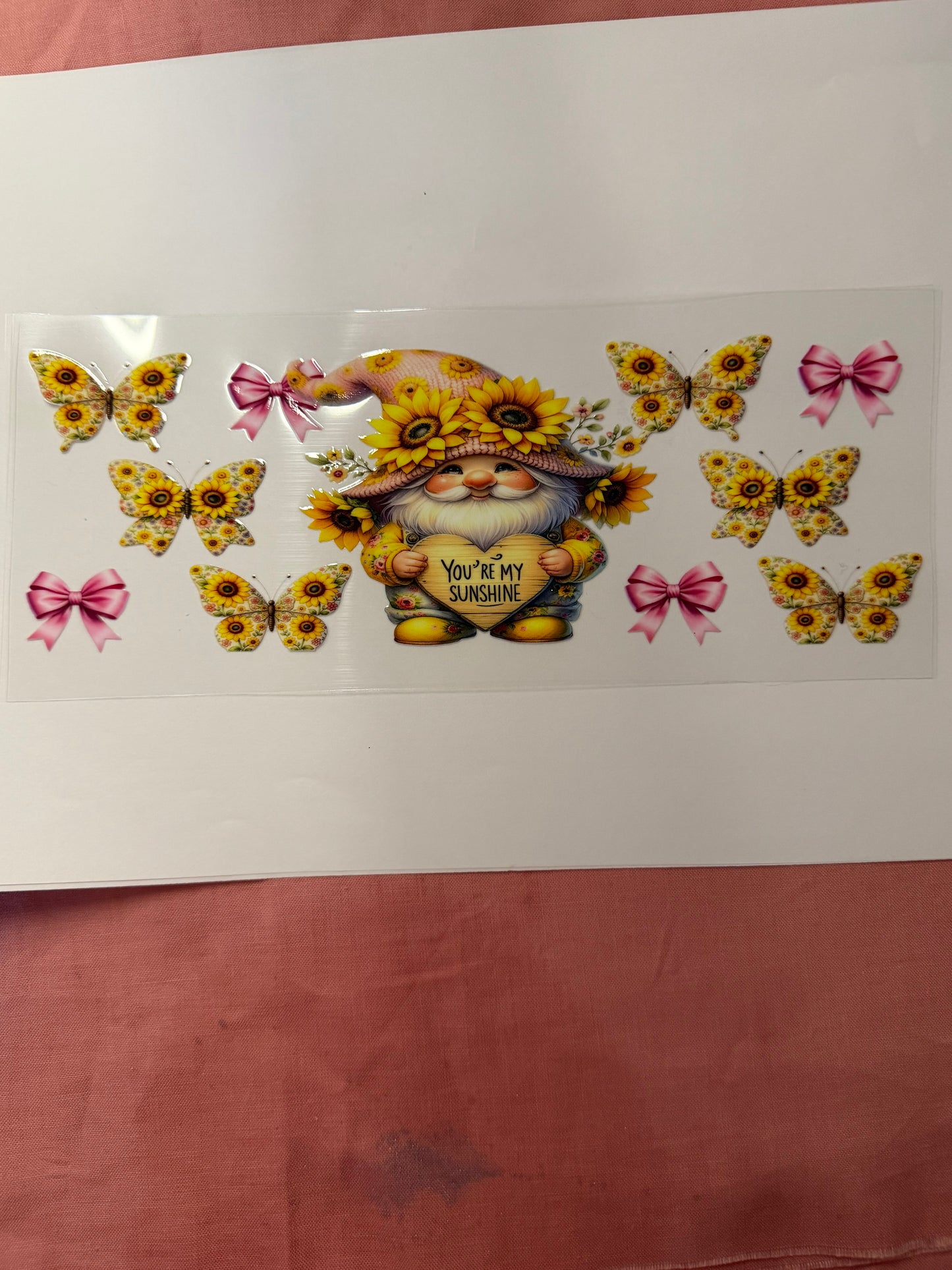 BOWS BUTTERFLIES HEARTS STRAWBERRY AND GNOMESCUP WRAPS